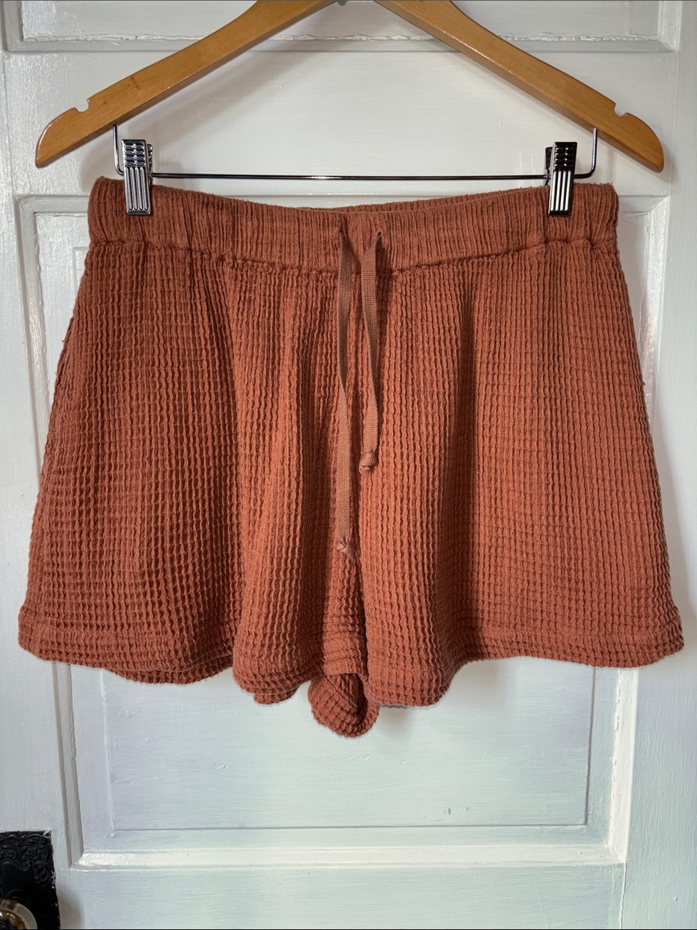 FREE PEOPLE WAFFLE KNIT SHORTS